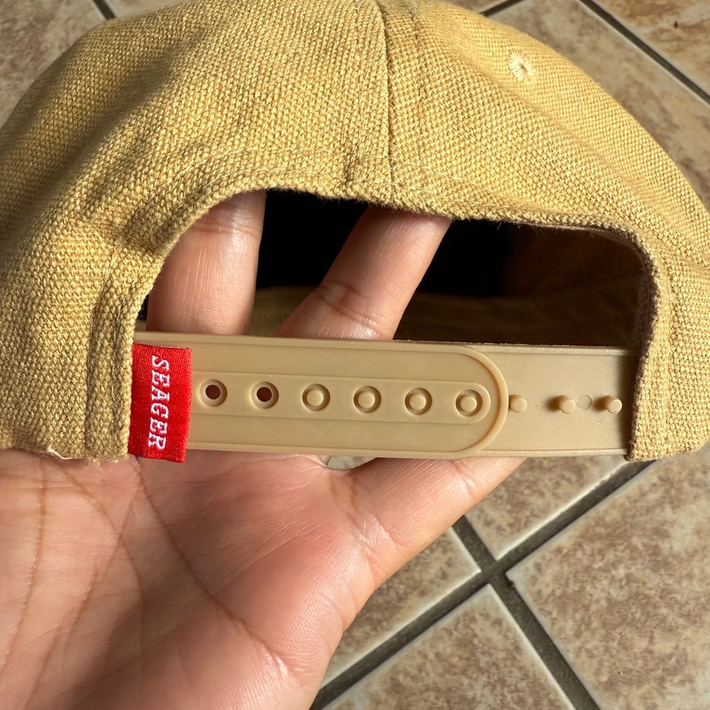 Seger Company Yer Damn Right Adjustable Baseball Hat Snapback One Size Tan - Picture 5 of 9